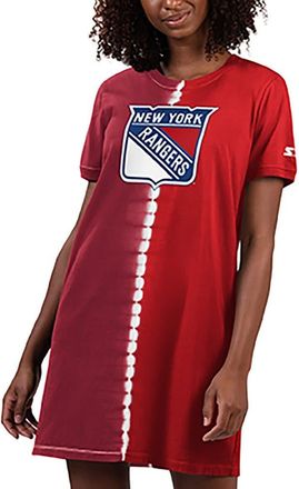 Starter Womens Starter Red New York Rangers Ace Tie-Dye Sneaker Dress at Nordstrom, Size Medium