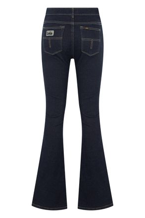 Lois Jeans Dark Rinse Denim Flared Jeans - Navy