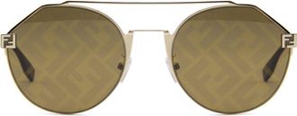 Fendi FE 40060U 10G Mens Sunglasses Gold Size 55