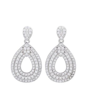 Suzy Levian Suzy Levian Silver Cz Dangle Earrings