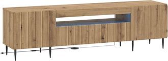 vidaXL Mueble De Tv Led Roble Artisan Madera De Ingenier&iacute;a Vidaxl