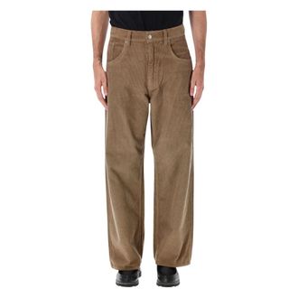 Sunflower Super Wide Pant - Heren - Broeken - Beige - Maat: W34 Katoen