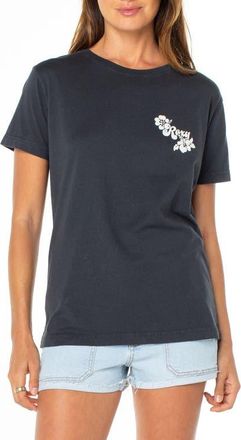 Roxy Hibiscus View Graphic T-Shirt in Phantom at Nordstrom, Size Small