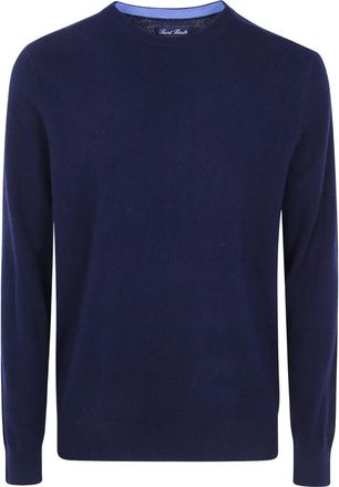 MC2 Saint Barth Regent Cashmere Ronde Hals Trui - Heren - Ronde hals truien - Blauw - XL - Kasjmier - Truien & Vesten