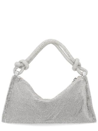 Cult Gaia Neutrals Hera Glass Rhinestone Handbag