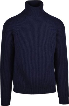 Alpha Studio Truien & Vesten, Heren, Blauw, L, Wol, Maglione collo alto