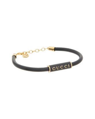 Gucci Enamel Leather Bracelet