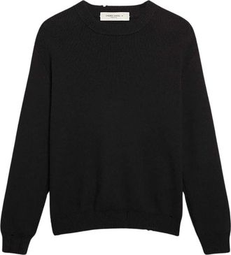 Golden Goose Gouden Crewneck Sweater - Heren - Ronde hals truien - Blauw - XL - Katoen - Truien & Vesten