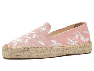 Soludos Wild Petals Smoking Platform Espadrille Womens Flat Shoes Dusty Rose Pink : EU 37 (US Womens 6-6.5) B - Medium, Textile