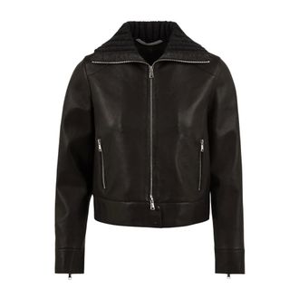 The Jackie Leathers Chaqueta Tilde Bonded Plong&eacute;e - Jackets - Mujer - Negro - 2XL