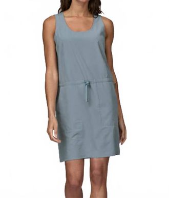 Patagonia Fleetwith Sleeveless Dress In Light Plume Grey