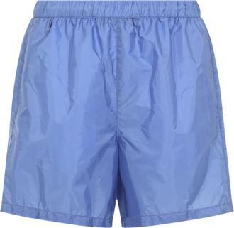 Prada Beachwear, male, Blue, Size: XL Re-Nylon Swim Shorts