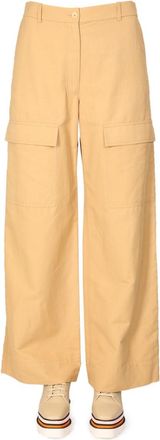 Stella McCartney Wide Leg Cargo Pants - Beige