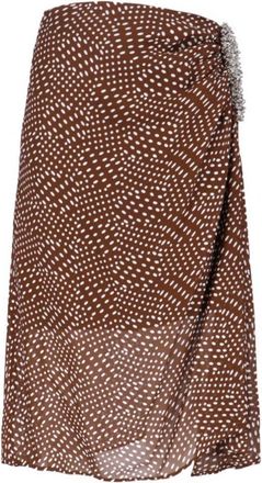 Dries Van Noten Midi Skirt With Irregular Polka Dot Print