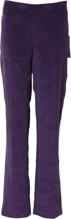 Bencivenga Purple High Waisted Flared Womens Pants