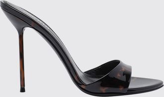 PARIS TEXAS Mules in vernice effetto tartaruga con tacco alto a spillo