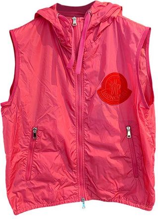 Moncler Pink Nylon Gilet Size S