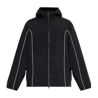 Diesel J-Hives-Wrd Jacket - Heren - Regenjassen - Zwart - L - Polyester - Jassen