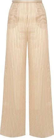Taller Marmo Seine striped trousers - women - Cotton/Polyester/Nylon/Viscose - 42 - Neutrals