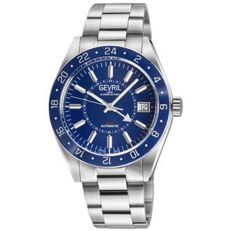 Gevril Group Belmont GMT Automatic Blue Dial Mens Watch 42201B