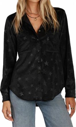 Dylan Star Embossed Maeve Shirt In Black