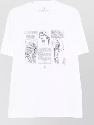 Brunello Cucinelli cotton printed crew-neck t-shirt