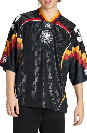 adidas DFB Germany Oversize Jersey in Black at Nordstrom, Size X-Large