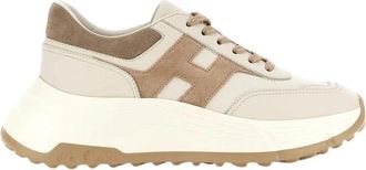 Hogan H669 Allacciato - Dames - Sneakers - Beige - 37 1/2 EU - Leer - Schoenen