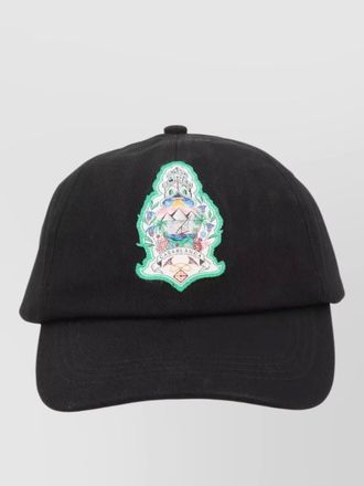 Casablanca signature curved brim structured baseball hat