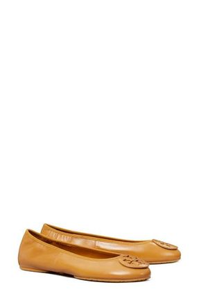 Tory Burch Reva Travel Ballet Flat in Walnut /Walnut at Nordstrom, Size 10.5