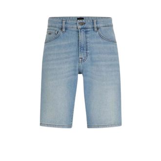 HUGO BOSS Heren, Korte broeken, Blauw, Maat: W38 Denim
