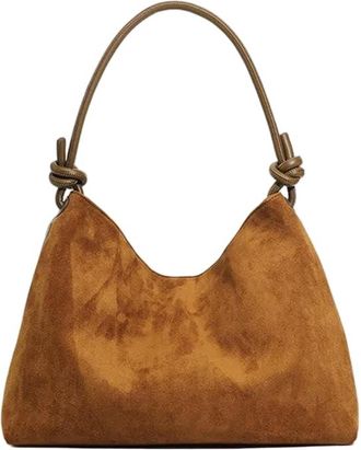 Generic JCVBN Womens Retro Winter Large Capacity Suede Leather Shoulder Bag Simple Leisure Commuter Soft Matte Versatile Handbag