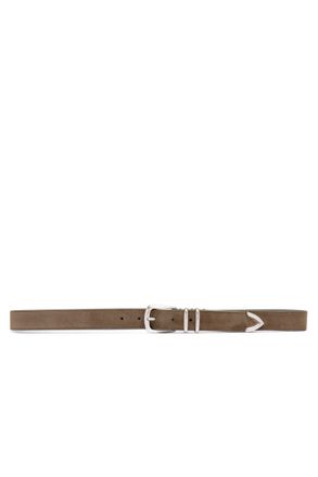 Officine Creative Handcrafted Suede Leather Classic Belt