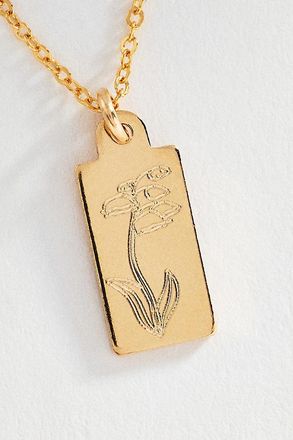 Set & Stones Tawney Birth Flower Necklace