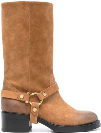 Chloé 40mm Dakota Boots - Womens - Suede