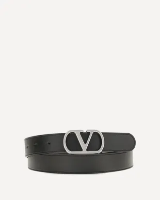 Valentino Garavani Cintura VLogo Singature in pelle Man 100