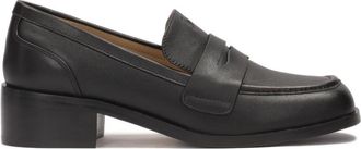 Kazar Tijdloze loafers in halfschoenstijl - Dames - Loafers - Zwart - 35 EU - Leer - Schoenen