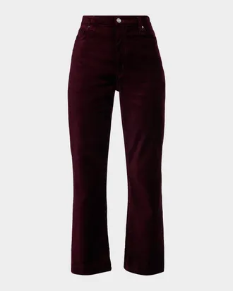 Frame Denim Le Sleek Straight Velvet Jeans