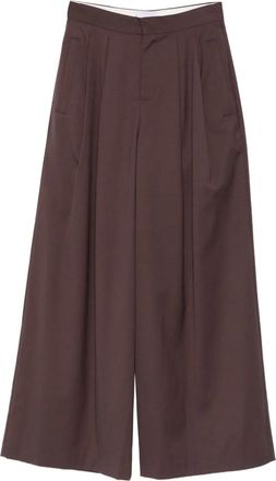 Isabelle Blanche Pantaloni con piega - Marrone