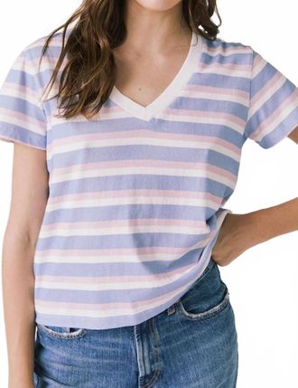 Chaser Gimlet Tee In Pastel Stripe