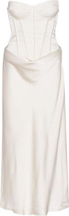 Rotate Satin Pearl Dress
