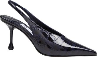 Jimmy Choo London Decollet&egrave; Isa - Dames - Pumps - Blauw - 37 1/2 EU - Leer - Schoenen
