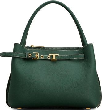 Tod's Tassen, Dames, Groen, ONE Size, Leer, Mini Tim Buckle Tote