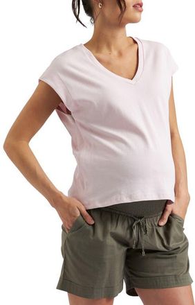 Ripe Marly Zip Nursing Tee in Peony at Nordstrom, Size X-Small