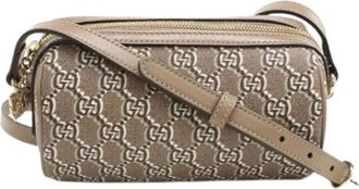 Gucci Pre-owned Vintage Schoudertas - Dames - Vintage Schoudertas - Beige - ONE Size - Leer - Vintage