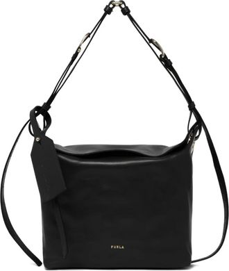 Furla Ginevra Schoudertas - Dames - Schoudertassen - Zwart - ONE Size - Leer - Tassen