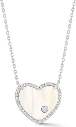 Glaze Jewelry Heart Pendant Necklace in Silver at Nordstrom Rack