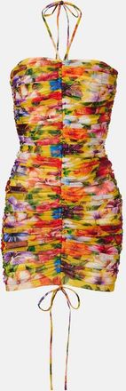Dolce & Gabbana Abito corto con stampa floreale
