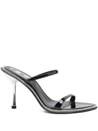 Diesel 90mm crystal-embellished stiletto sandals - Black