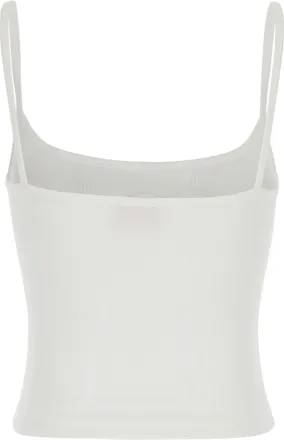 Diesel Womens Camisole Dlogo White Cotton Top